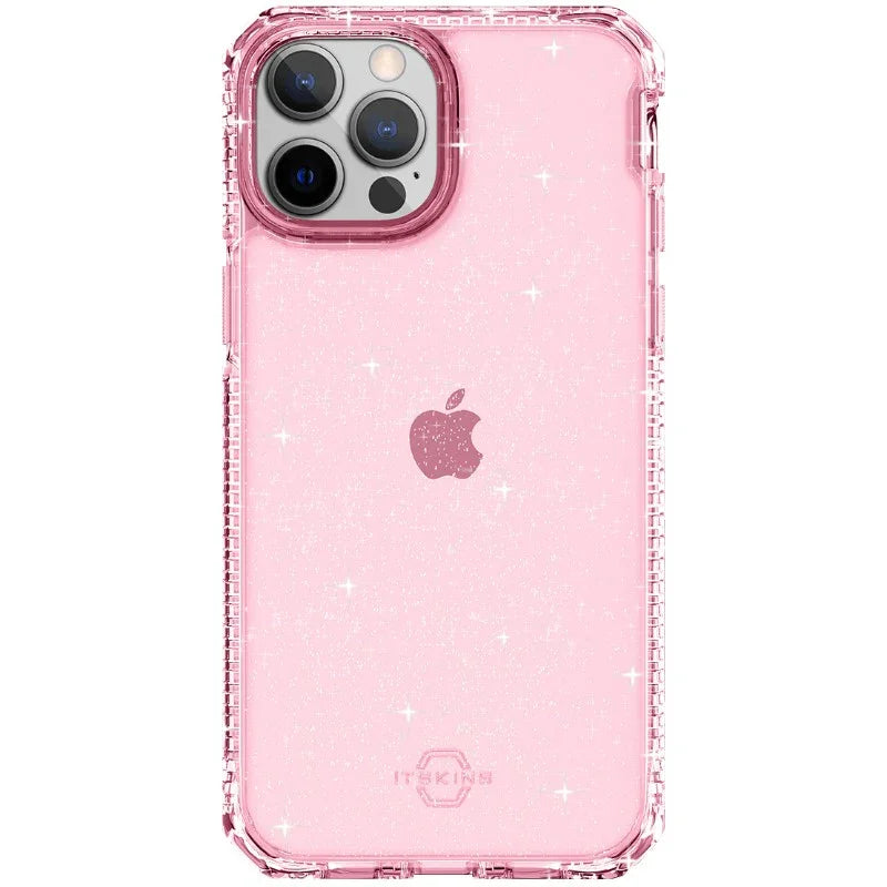Itskins Hybrid Spark iPhone 13 Pro Max Cover - Pink - Tashqila Itskins Hybrid Spark iPhone 13 Pro Max Cover - Pink - Tashqila